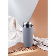 Термостакан "Эльбрус" 400 мл, покрытие soft touch серый