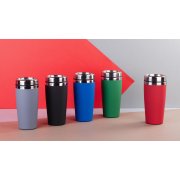 Термостакан "Эльбрус" 400 мл, покрытие soft touch серый