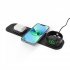 Складная беспроводная (15W) зарядная станция "Magic Case" для смартфона, часов и наушников черный Складная беспроводная (15W) зарядная станция "Magic Case" для смартфона, часов и наушников черный