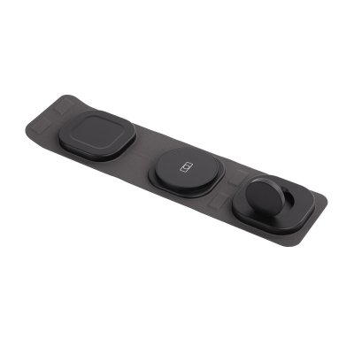 Складная беспроводная (15W) зарядная станция "Magic Case" для смартфона, часов и наушников черный