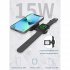 Складная беспроводная (15W) зарядная станция "I-Fold" для смартфона, часов/наушников черный Складная беспроводная (15W) зарядная станция "I-Fold" для смартфона, часов/наушников черный