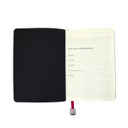 Ежедневник недатированный Boomer, А5, бордовый, кремовый блок в линейку, без обреза Бордовый