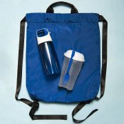 Набор подарочный FITKIT: бутылка для воды, контейнер для еды, рюкзак, синий Синий