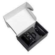 Набор подарочный HARD WORKER: кружка, мышь беспроводная, коробка, черный черный арт. 39501/35