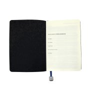 Ежедневник недатированный Boomer, А5, темно-синий, кремовый блок в линейку, без обреза Темно-синий