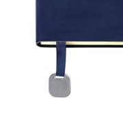 Ежедневник недатированный Boomer, А5, темно-синий, кремовый блок в линейку, без обреза Темно-синий