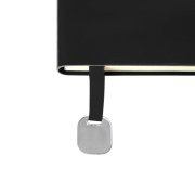 Ежедневник недатированный Boomer, А5, черный, кремовый блок в линейку, без обреза Черный