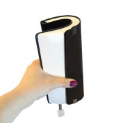 Ежедневник недатированный Boomer, А5, черный, кремовый блок в линейку, без обреза Черный