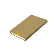 Ежедневник недатированный Boomer, А5, желтый, кремовый блок в линейку, без обреза Жёлтый