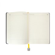 Ежедневник недатированный Boomer, А5, желтый, кремовый блок в линейку, без обреза Жёлтый