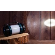 Туристический led-фонарь "Campus" с аккумулятором 4000 mAh черный с серым