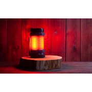 Туристический led-фонарь "Campus" с аккумулятором 4000 mAh черный с серым