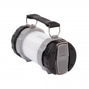 Туристический led-фонарь "Campus" с аккумулятором 4000 mAh черный с серым