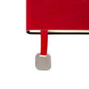 Ежедневник недатированный Boomer, А5, красный, кремовый блок в линейку, без обреза Красный