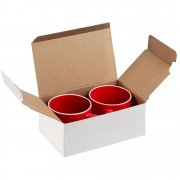 Коробка Couple Cup под 2 кружки, малая, белая арт. 15176.60 Коробка Couple Cup под 2 кружки, малая, белая арт. 15176.60
