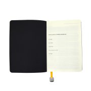 Ежедневник недатированный Boomer, А5, оранжевый, кремовый блок в линейку, без обреза Оранжевый