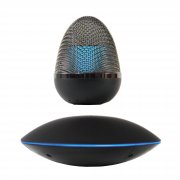 Левитирующая bluetooth колонка "Smart UFO" 3Вт с разноцветной подсветкой черный с синим