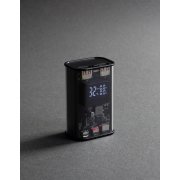 Зарядное (22.5W) устройство "Inside" 9000 mAh с прозрачным корпусом и цифровым индикатором заряда/напряжения/силы тока черный