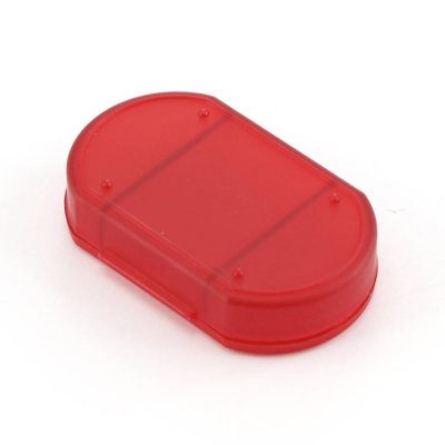 Витаминница TRIZONE, 3 отсека; 6 x 1.3 x 3.9 см; пластик, красная Красный