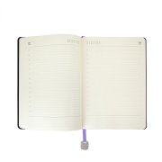 Ежедневник недатированный Boomer, А5, сиреневый, кремовый блок в линейку, без обреза Фиолетовый
