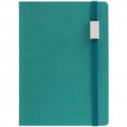 Ежедневник New Factor Metal, бирюзовый