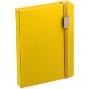 Ежедневник New Factor Metal, желтый