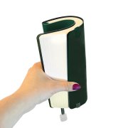 Ежедневник недатированный Boomer, А5, темно-зеленый, кремовый блок в линейку, без обреза Зеленый