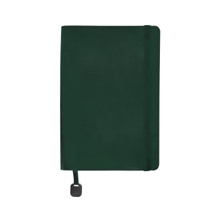 Ежедневник недатированный Boomer, А5,  темно-зеленый, кремовый блок, без обреза Зеленый
