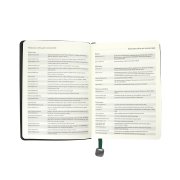 Ежедневник недатированный Boomer, А5, темно-зеленый, кремовый блок в линейку, без обреза Зеленый