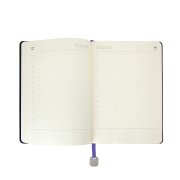 Ежедневник недатированный Boomer, А5, фиолетовый, кремовый блок в линейку, без обреза Фиолетовый