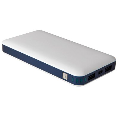 Универсальный аккумулятор BIG POWER (20000mAh), белый, 7,5х14,8х2 см, пластик Белый арт. 23803/01