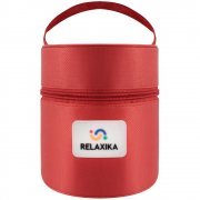 Термос для еды Relaxika 500, в чехле, стальной