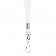 Лента с карабином Colorplan, белая арт. 16906.60 Лента с карабином Colorplan, белая арт. 16906.60