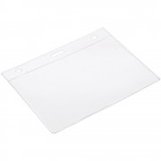 Карман для бейджа Lucid, горизонтальный, из фактурного ПВХ