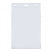 Карман для бейджа Lucid, вертикальный, из фактурного ПВХ