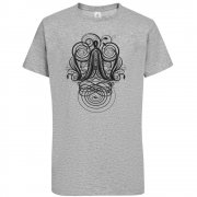 Футболка мужская «Антиква А», серый меланж