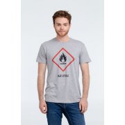 Футболка «Жар-птица», серый меланж