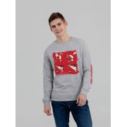 Толстовка «Яжопытный», серый меланж арт. 70581.11 Толстовка «Яжопытный», серый меланж арт. 70581.11