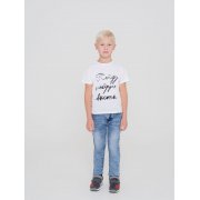 Футболка детская «Пойду наберусь высоты», белая арт. 70026.60 Футболка детская «Пойду наберусь высоты», белая арт. 70026.60