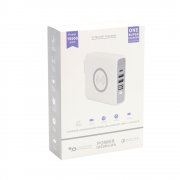 Внешний аккумулятор Gemini с беспроводной зарядкой и сетевым адаптером, 10000 mAh, белый арт. 2032.01