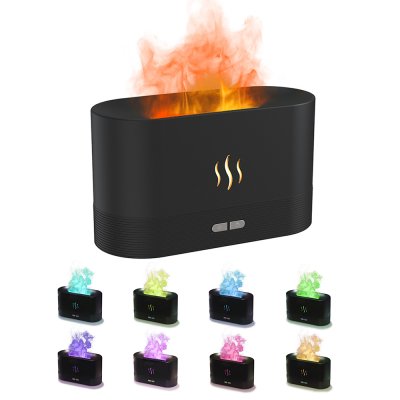 Светодиодный USB увлажнитель-ароматизатор Flame RGB, черный арт. 21018.02