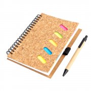 Блокнот Гарольд со стикерами и шариковой ручкой, черный арт. 51003.02