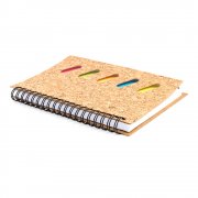 Блокнот Гарольд со стикерами и шариковой ручкой, черный арт. 51003.02