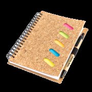 Блокнот Гарольд со стикерами и шариковой ручкой, черный арт. 51003.02