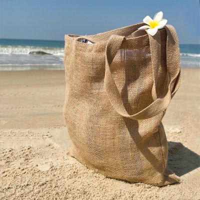 Cумка хозяйственная  Bagsy Jute 270 г/м2, бежевая