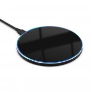 Беспроводное зарядное устройство Gravy с подсветкой и гравировкой, черный арт. 7033.02