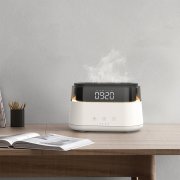 Светодиодный USB увлажнитель-ароматизатор Brava с часами, белый арт. 21016.01