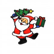 Наклейки на окна (пластиковые) (дед мороз 20*25) арт. SYBXT-292144