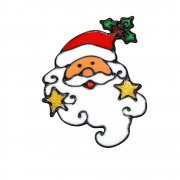 Наклейки на окна (пластиковые) (дед мороз 15*23) арт. SYBXT-292041