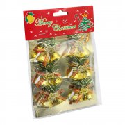 Набор пластиковых  колокольчиков C Рожеством арт. SYLD--5120172